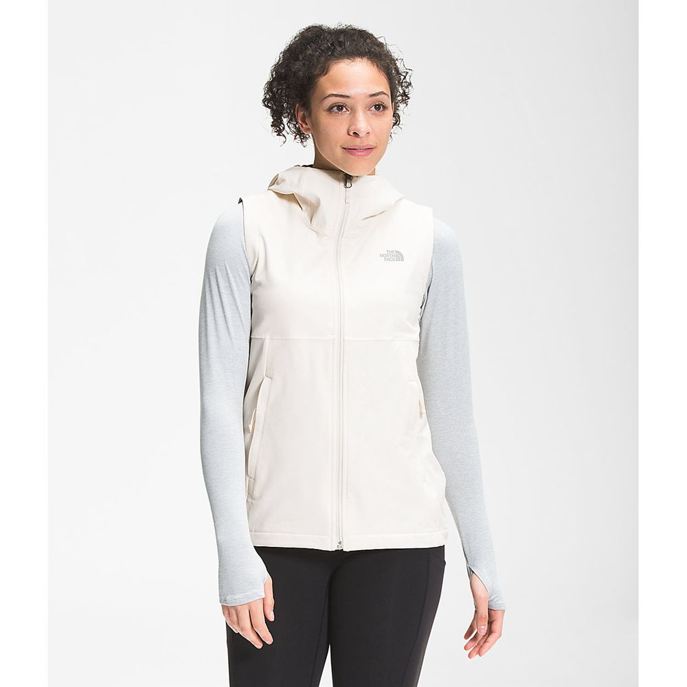 The North Face Vests Womens Australia - The North Face Shelbe Raschel Hooded White (GOF-026813)